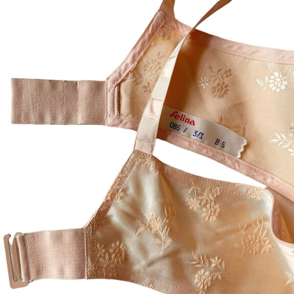 soutif felina satin 50s rose