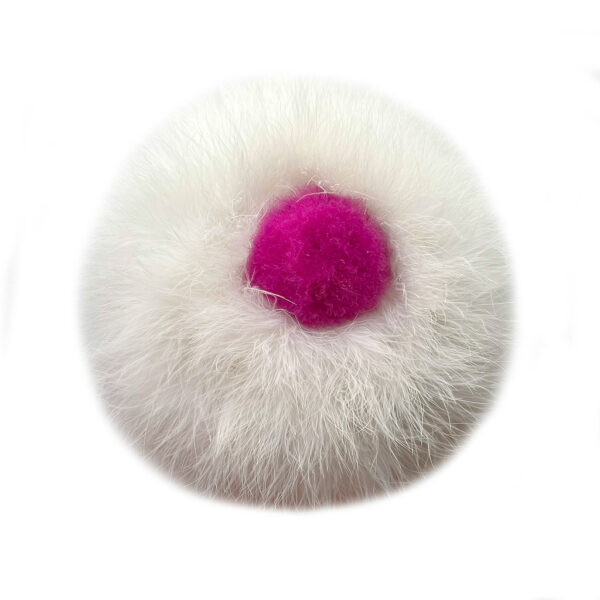 beret plumes blanc