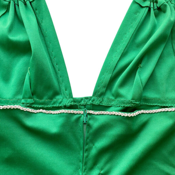 robe longue de soiree verte