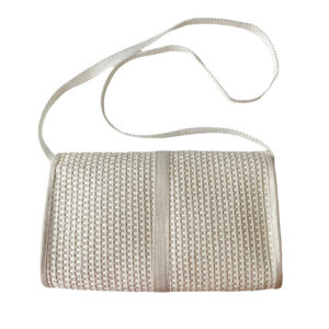 sac bandouliere paille blanc vintage