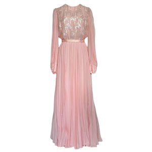 robe longue de soiree a fragonnard vintage