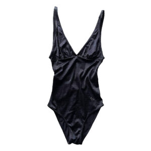 maillot de bain noir dior vintage