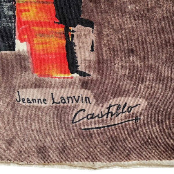 jeanne lanvin foulard vintage castillot