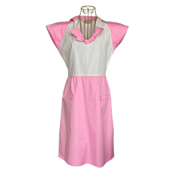 robe courreges bicolore pastel vintage
