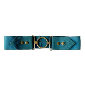 ceinture daim turquoise 70s vintage