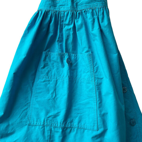 jupe turquoise coton arama vintage 80s