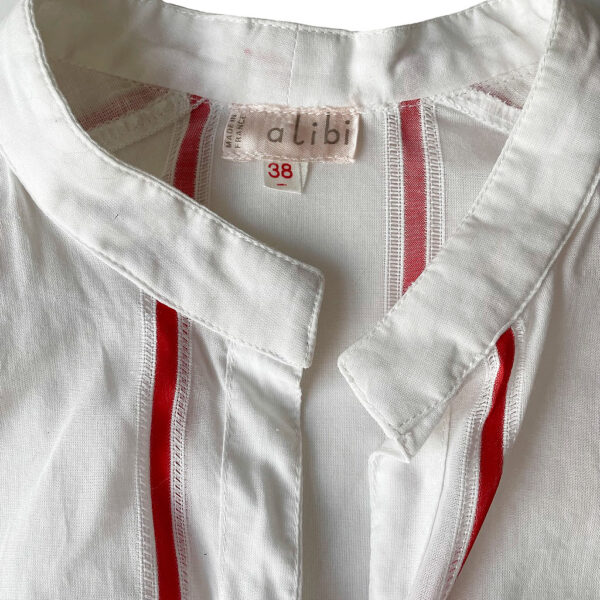 blouse rayée alibi coton fin 70s