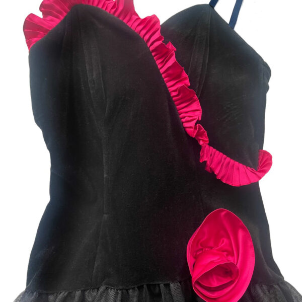 robe bustier velours vintage