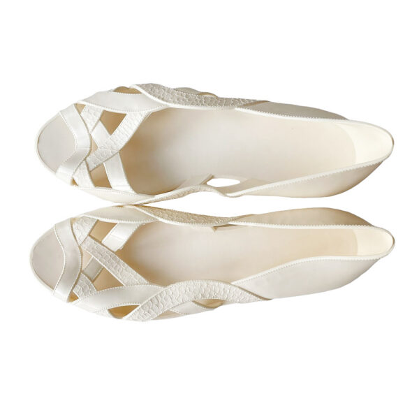 ballerines plastic blanches vintages, vintage vinyl shoes