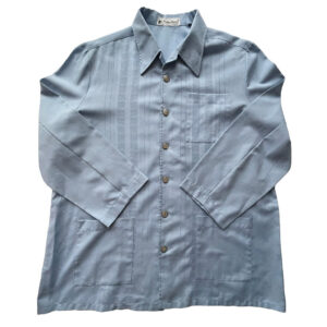 chemise homme vintage coton bleue ciel