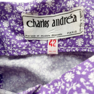 robe coton vintage lilas liberty charles andrea vintage liberty cotton dress