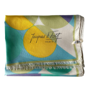 foulard soie jacques fath vintage