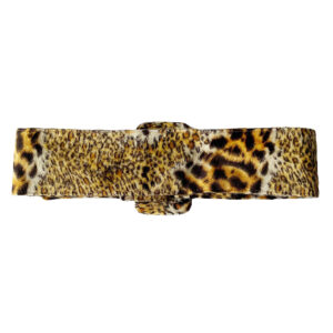 large ceinture leopard cloutee vintage