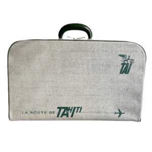 valise tahiti tai airlines vintage