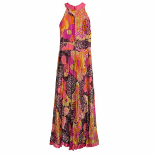 robe longue à fleurs tricnic 70s