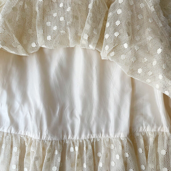 robe longue broderie coton 70s