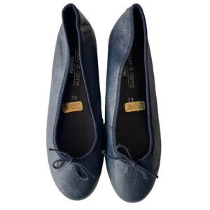 ballerines cuir marine