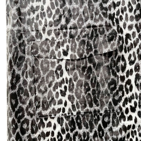 trench vinyl leopard