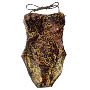 maillot de bain vintage 1 piece leopard JR