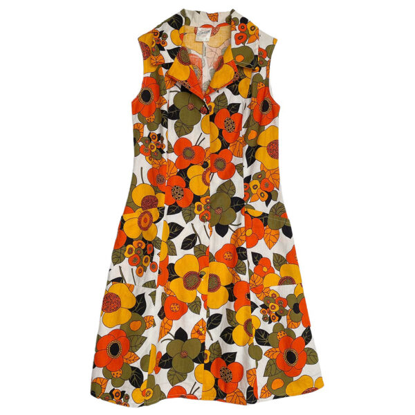 robe a fleurs orange griffon