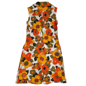 robe a fleurs orange griffon