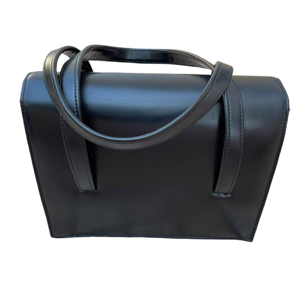 sac a main noir vinyl vintage 70s