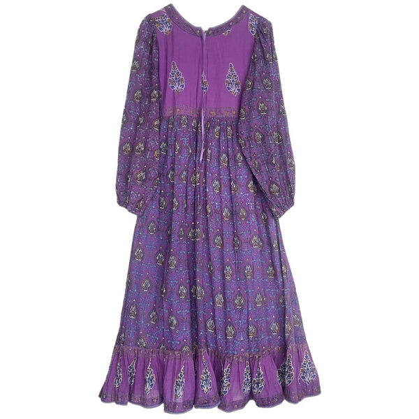 robe boheme violette en coton