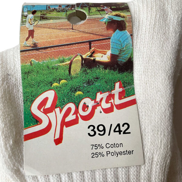 chaussettes sport vintage 80s