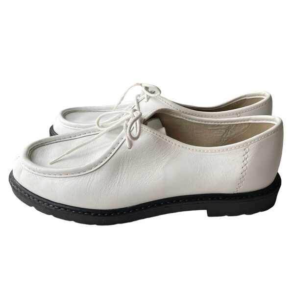 Chaussures en cuir blanc vintage 80s