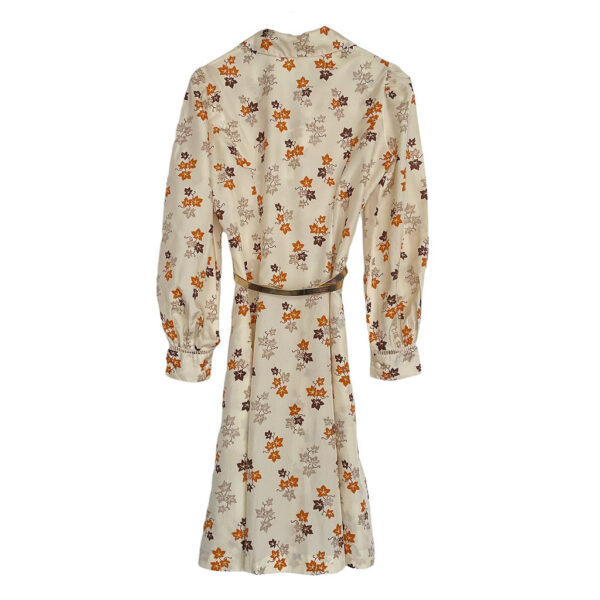 robe imprimee 70s tergal up vintage elephant future