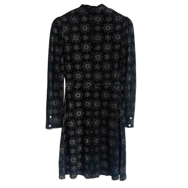 mini robe noire 70s vintage elephant future