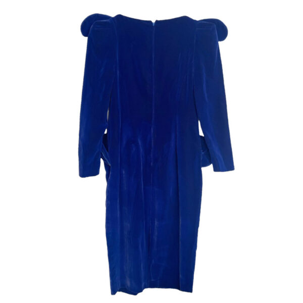 Robe Diamant Noir bleue velours Elephant Paris vintage