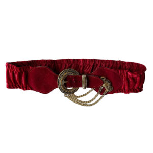 ceinture large en velours rubis vintage elephant future