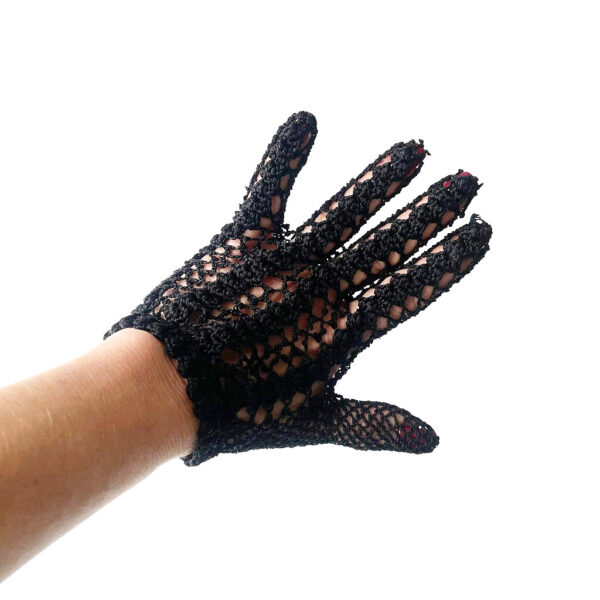 Gants dentelle noire vintage elephant paris