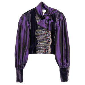 rickie freeman for teri jon ensemble violet vintage elephant future