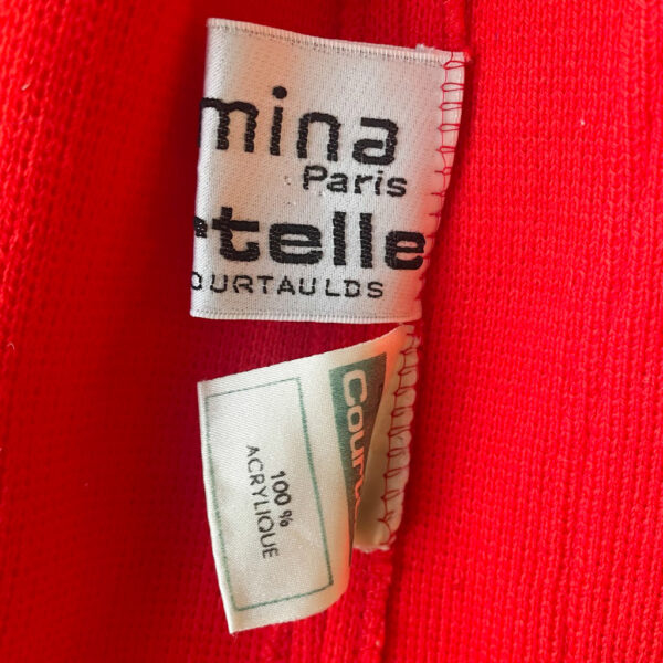 Veste rouge Courtelle Elephant Paris vintage