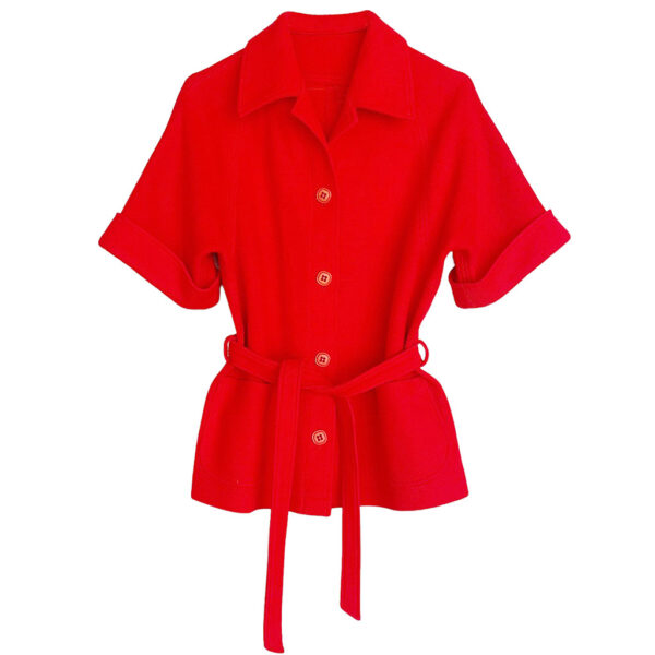 Veste rouge Courtelle Elephant Paris vintage