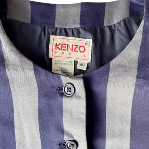 Veste vintage rayée en coton Kenzo Elephant Paris Vintage