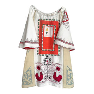 Robe bohème patchwork broderie Elephant Paris couture