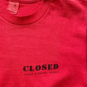 Teeshirt rouge Closed Marithe Francois Girbaud Elephant Paris vintage