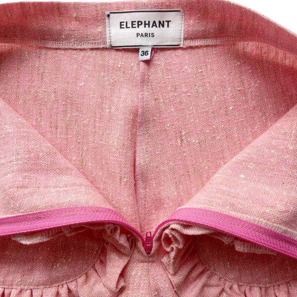Flare Elephant Butterfly rose chiné Elephant Paris Couture