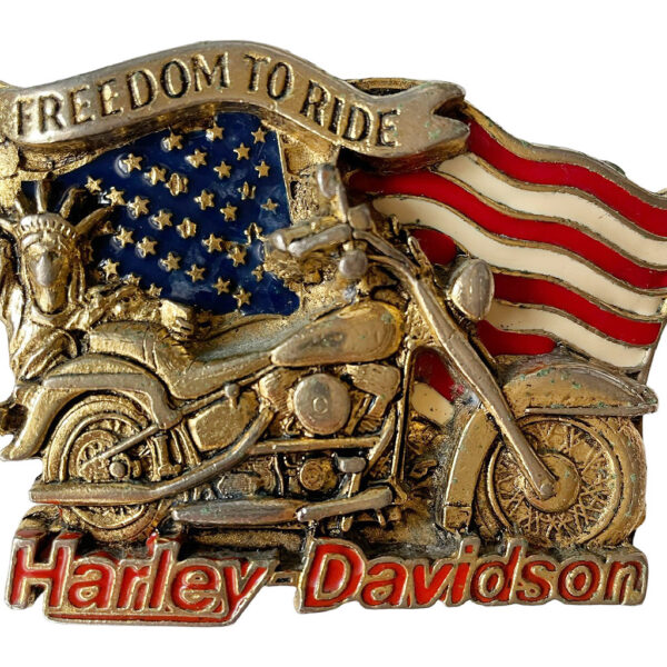 Boucle de ceinture Harley Davidson vintage Elephant Paris