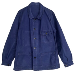 Veste bleu de travail Sanfor Galeries Lafayette vintage Elephant Paris