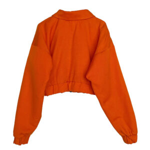 Blouson crop orange Elephant Paris Couture