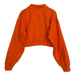 Blouson crop orange kaki Elephant Paris Couture