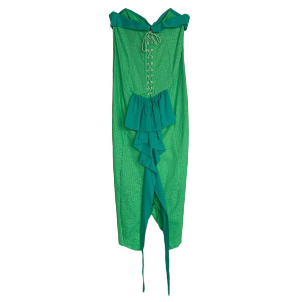 Robe bustier vert fluo Sakas Elephant Paris vintage