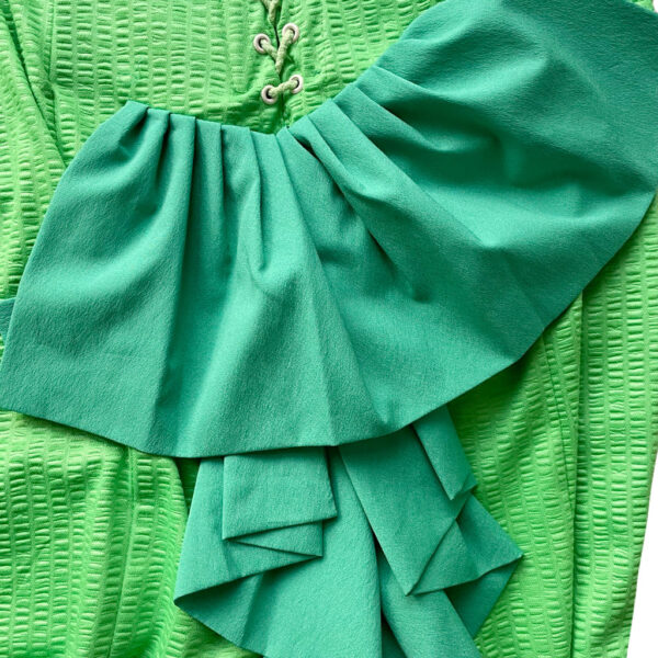 Robe bustier vert fluo Sakas Elephant Paris vintage
