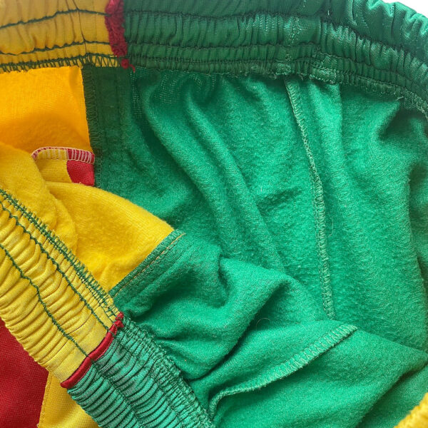 Pantalon de survêtement Lion Elephant Paris Vintage 90s vert jaune rouge