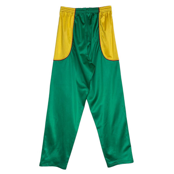 Pantalon de survêtement Lion Elephant Paris Vintage 90s vert jaune rouge