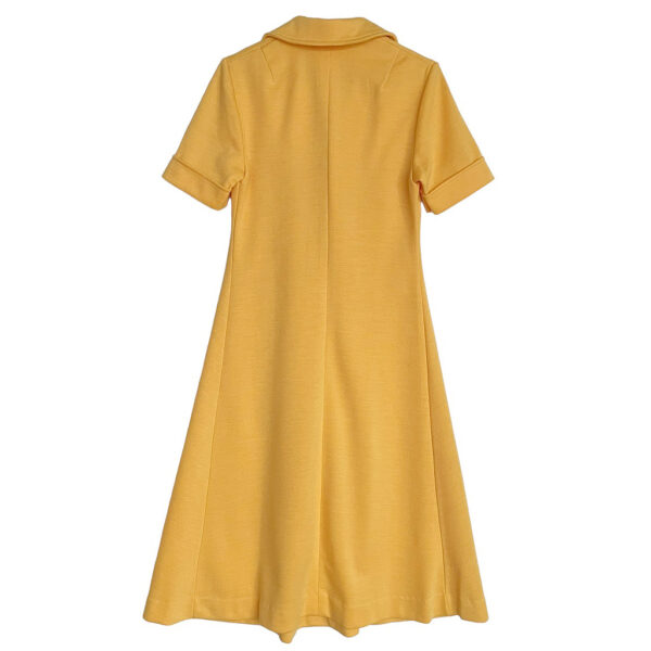 robe jersey jaune Afa diolen Elephant Paris vintage